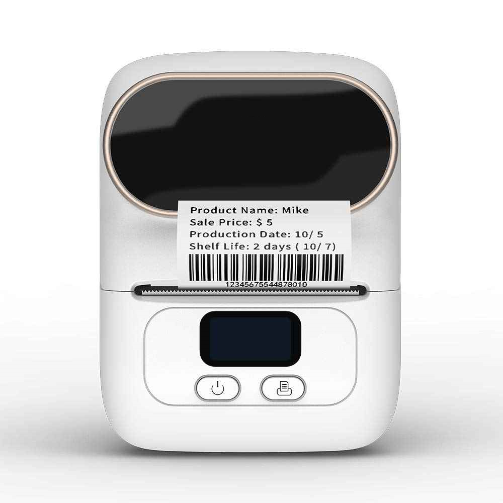 מדפסת מדבקות ניידת אלחוטית רחבה+אפליקציה Aimo M110