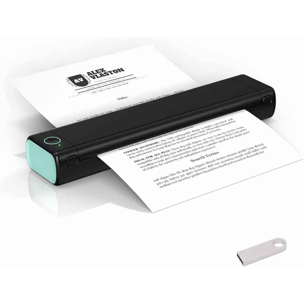 מדפסת טרמית A4 ניידת אלחוטית Aimo M08F | colors-il.com