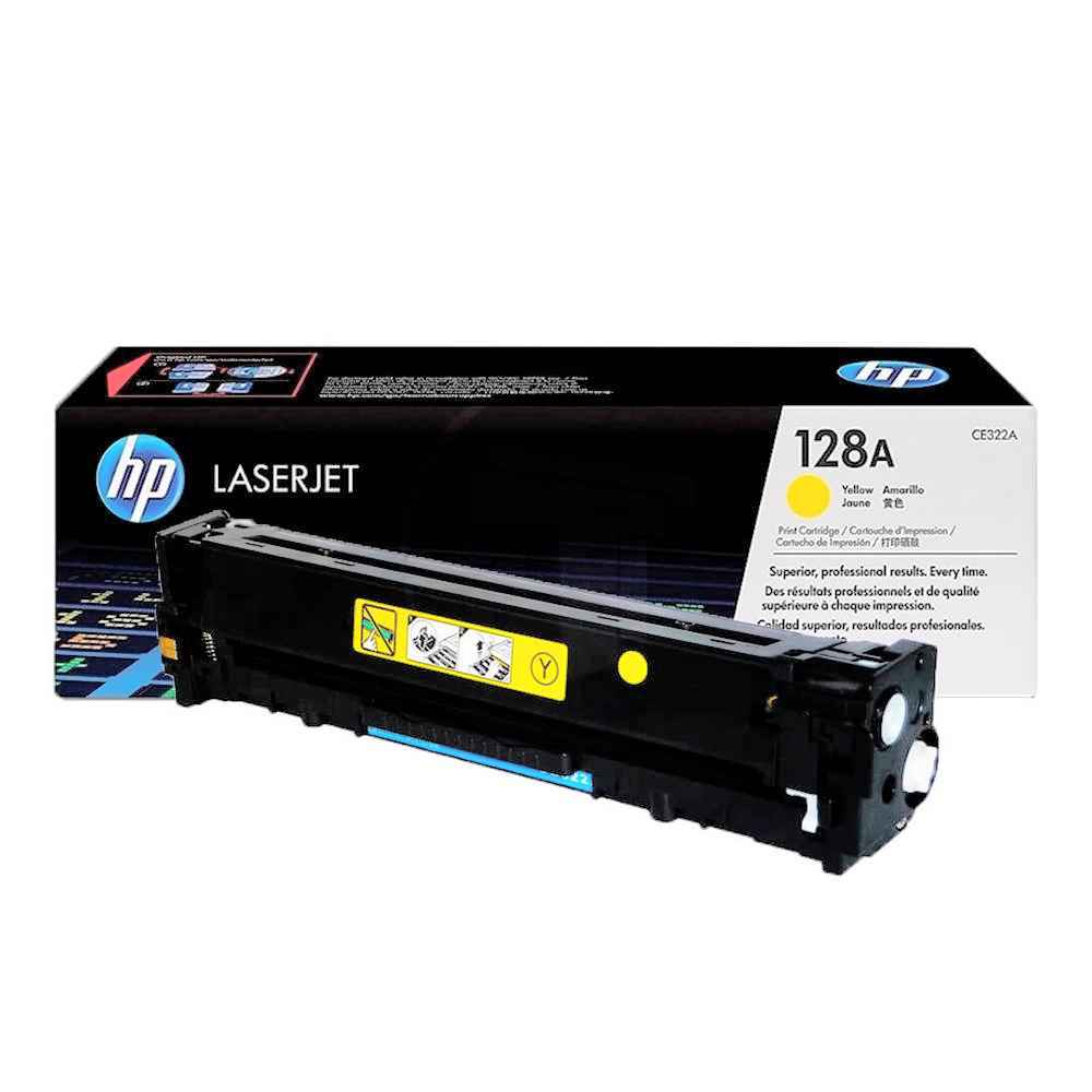 טונר צהוב HP 128A CE322A למדפסות LaserJet מקורי