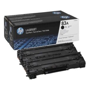 טונר שחור זוג HP 83A CF283AD למדפסות LaserJet מקורי