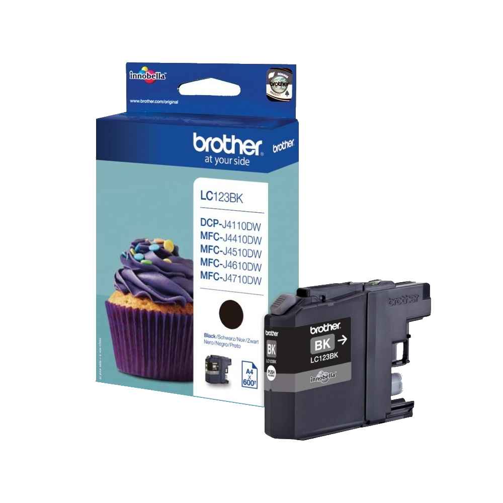 דיו שחור LC123BK למדפסות Brother מקורי | colors-il.com