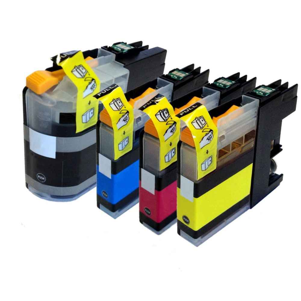 דיו צבעוני BCMY LC123 למדפסות Brother תואם | colors-il.com