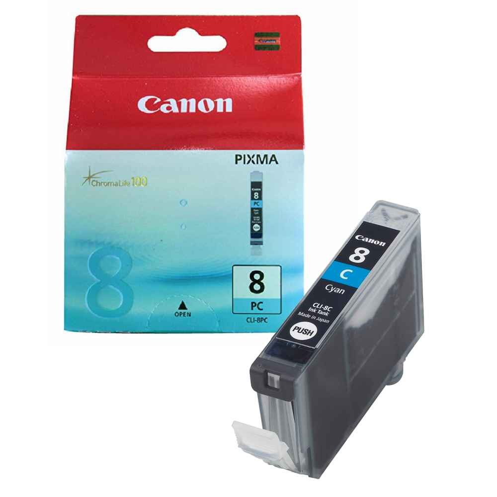 דיו ציאן CANON ChromaLife CLI-8PC מקורי | colors-il.com