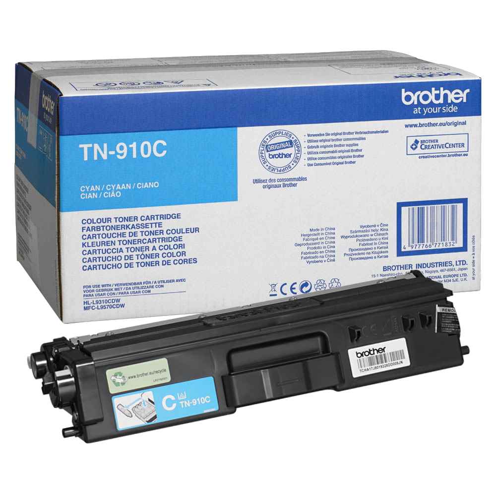 טונר שחור TN-910C למדפסת לייזר Brother מקורי | colors-il.com