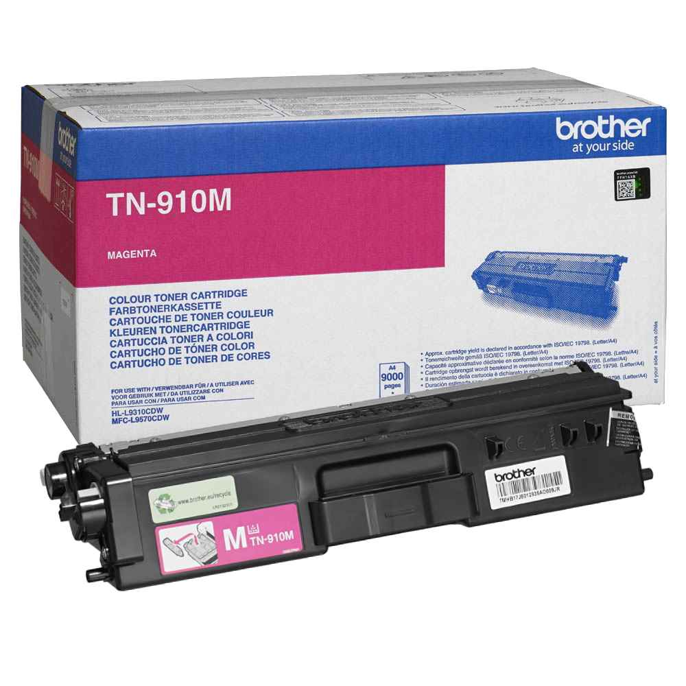 טונר מג'נטה TN-910M למדפסת לייזר Brother מקורי | colors-il.com