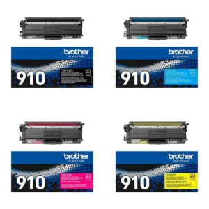 טונר צבעוני ושחור Brother TN-910C סט 4 יחידות מקורי | colors-il.com