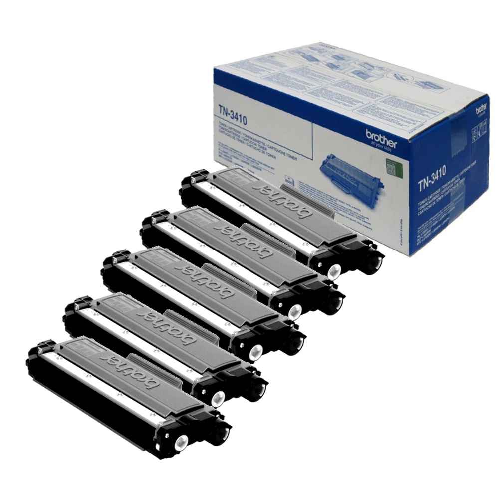 טונר שחור Brother TN-3410 סט 5 יחידות מקורי | colors-il.com