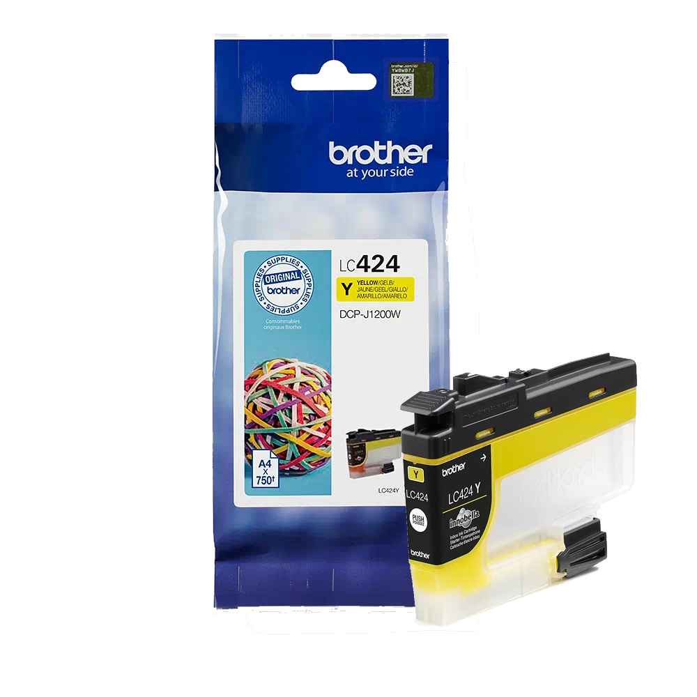 דיו צהוב Brother LC424Y מקורי | colors-il.com