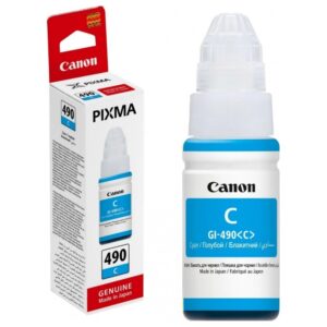דיו ציאן בקבוק Canon GI-490C מקורי | colors-il.com