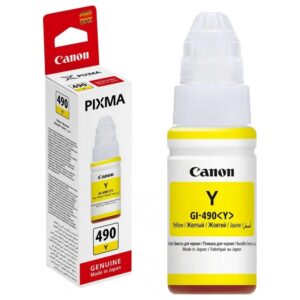 דיו צהוב בקבוק Canon GI-490Y מקורי | colors-il.com