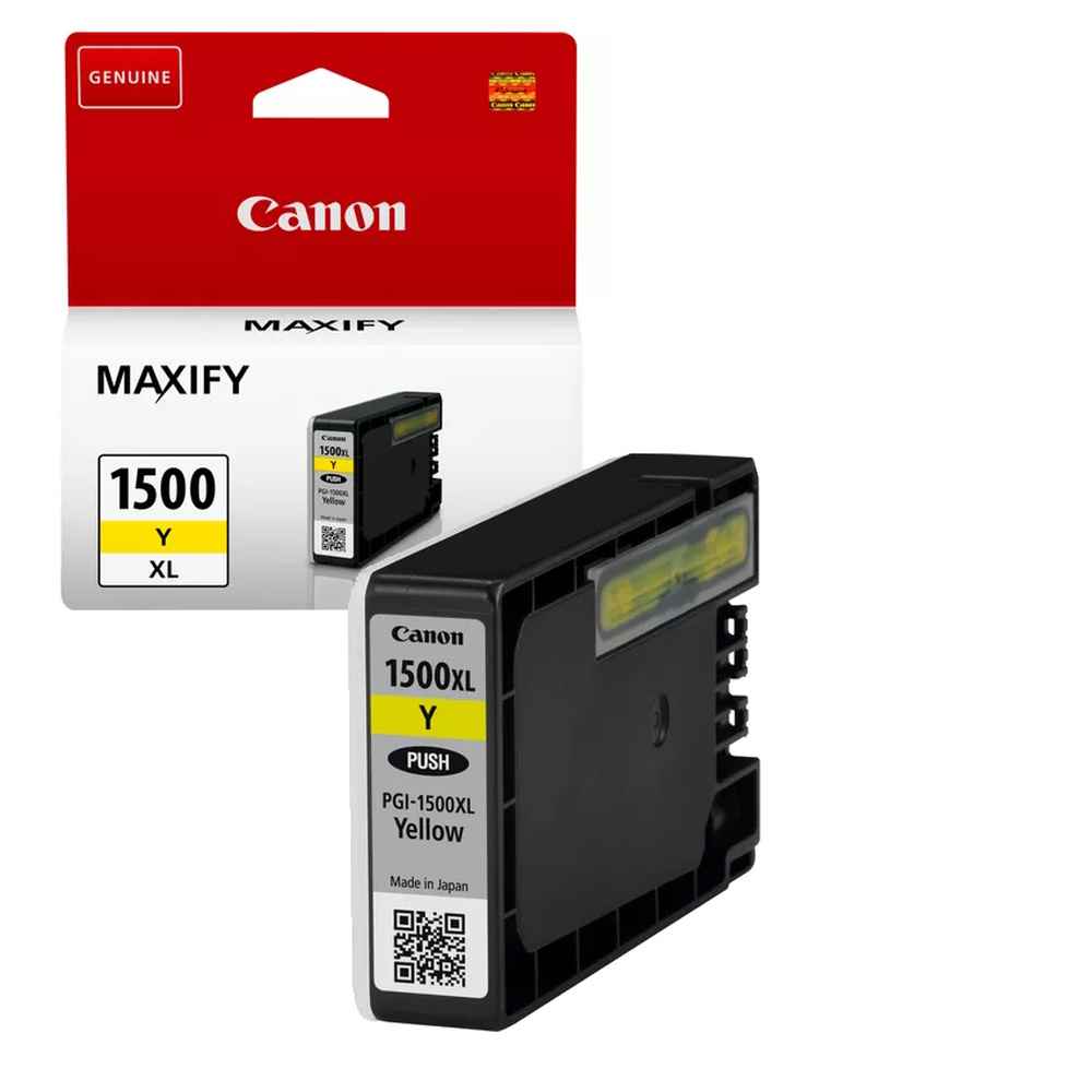 דיו צהוב Canon PGI-1500XL Y מקורי | colors-il.com