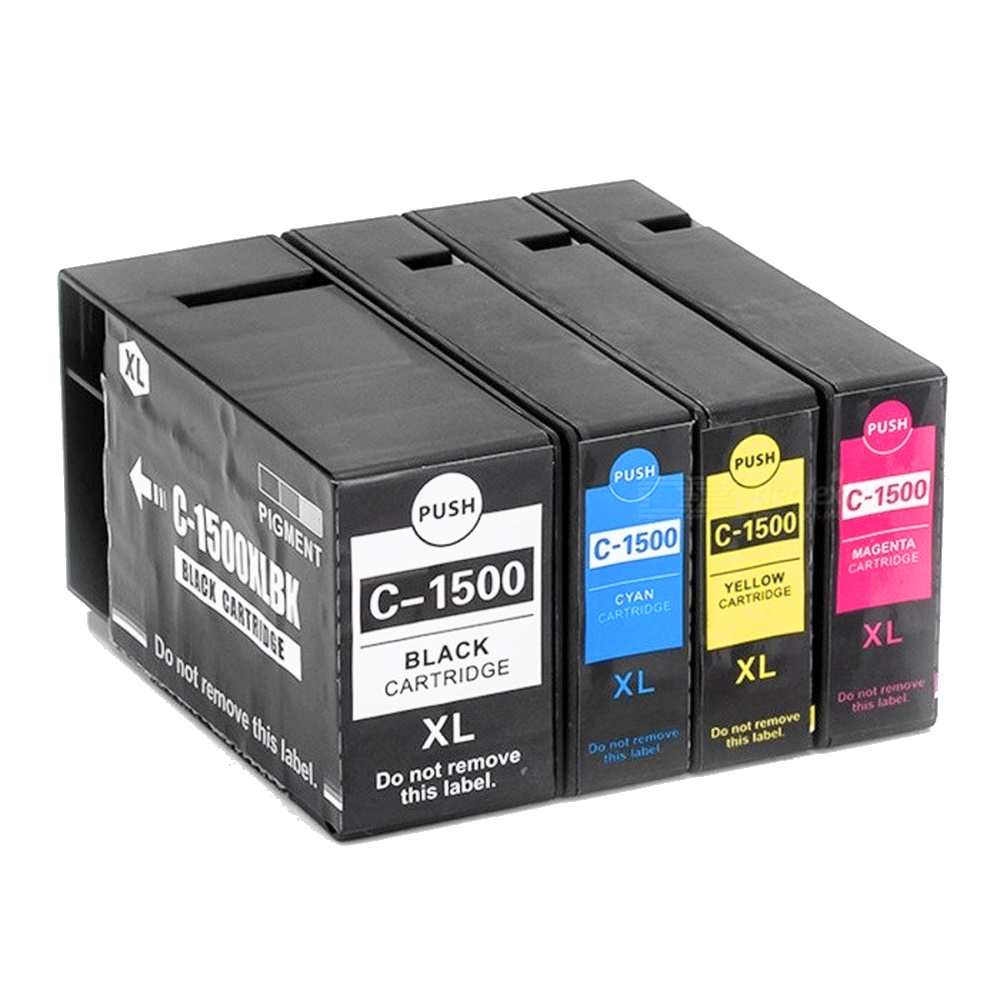 דיו צבעוני ושחור Canon PGI-1500XL סט 4 יחידות תואם | colors-il.com