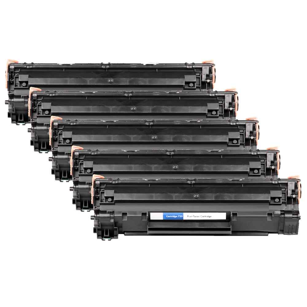 טונר שחור Canon CRG-725 סט 5 יחידות תואם | colors-il.com