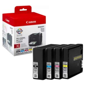 דיו צבעוני ושחור דגם PGI-2500XL מבית חברת Canon מקורי
