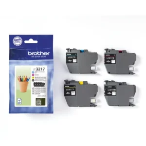 דיו צבעוני ושחור Brother LC3217VAL מקורי סט 4 יחידות | colors-il.com