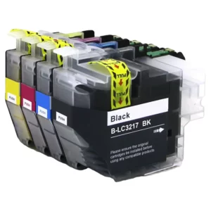 דיו צבעוני ושחור Brother LC3217VAL תואם סט 4 יחידות | colors-il.com