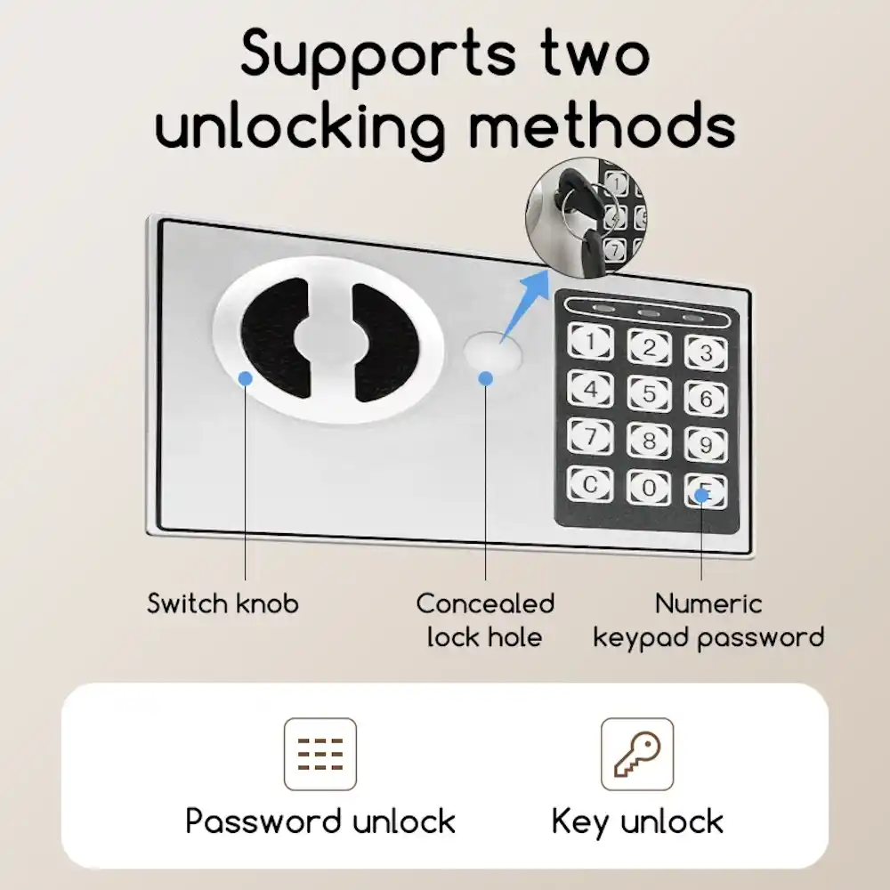 כספת אלקטרונית 170*230*170 DELI ET510 | colors-il.com