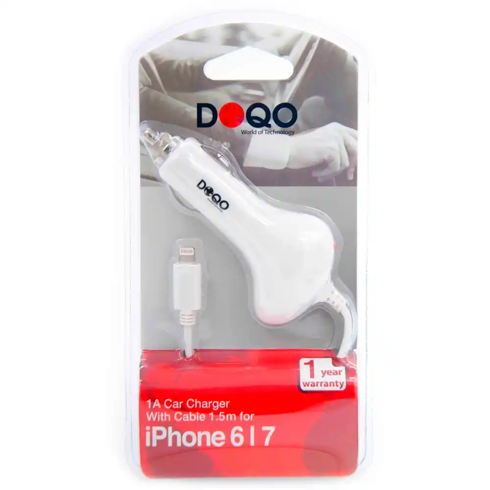 מטען רכב SXTX-CH-03 אייפון לבן DOQO | colors-il.com
