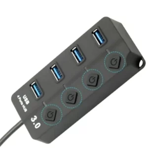 מפצל USB 3.0 ל-4 יציאות עם מתגים | colors-il.com