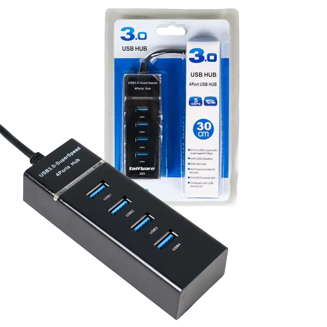 מפצל USB 3.0 ל-4 יציאות | colors-il.com