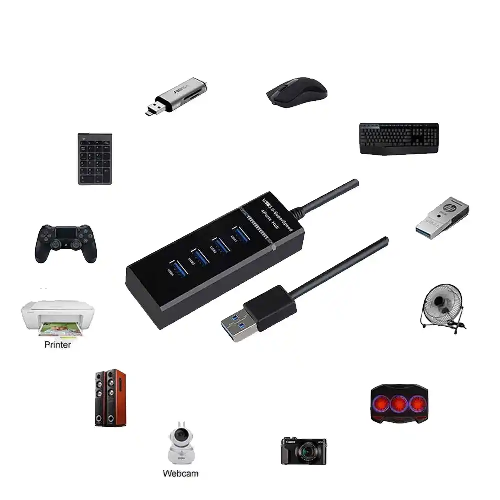 מפצל USB 3.0 ל-4 יציאות | colors-il.com