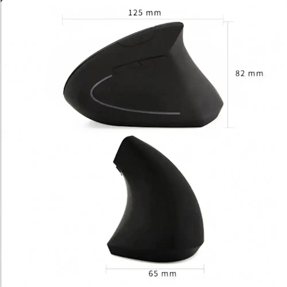 עכבר אלחוטי בלוטות ארגונומי אנכי שחור | colors-il.com