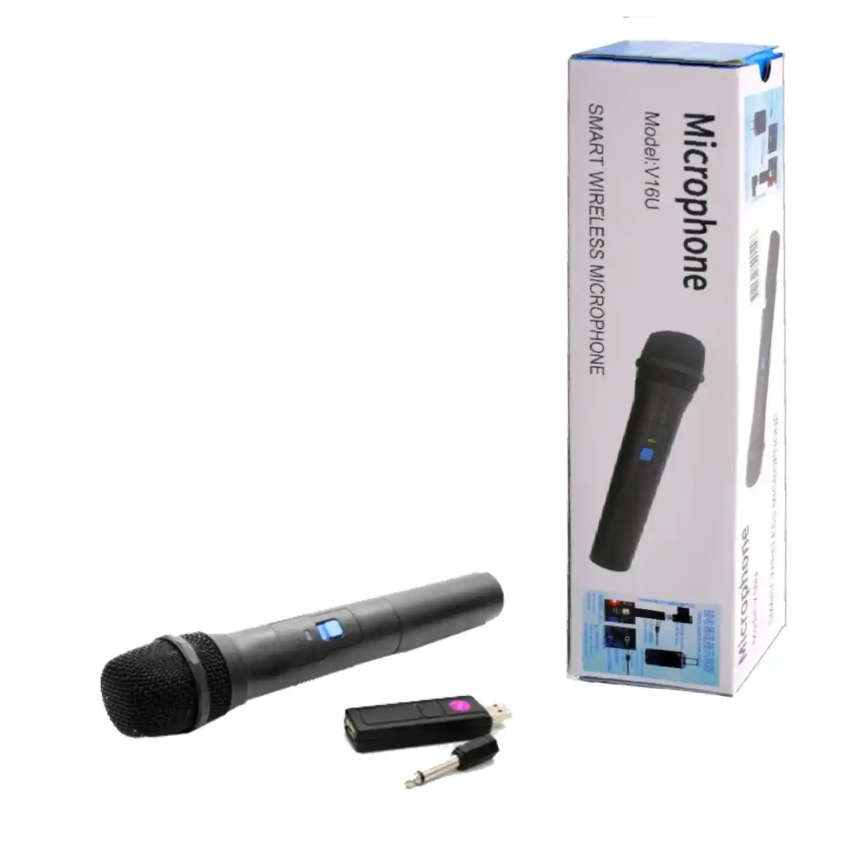 מיקרופון אלחוט ידני מקצועי V16U USB | colors-il.com