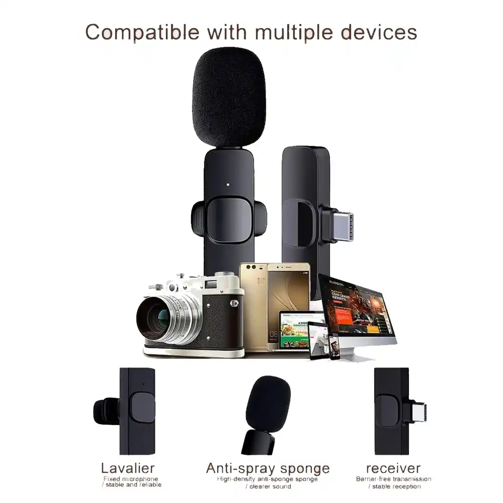 מיקרופון אלחוטי דש Type-C | colors-il.com