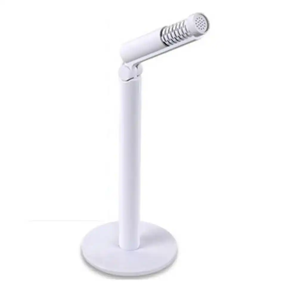 מיקרופון חוטי שולחני סטנד פלסטיק לבן Yongle YL-MIC01 | colors-il.com